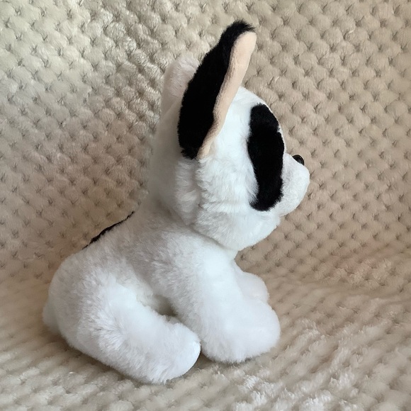 Ty Velvety Marcel French Bulldog Black and White Plush Puppy Stuffed Animal - Picture 3 of 8